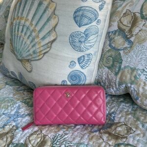 Chanel Caviar pink long wallet SALE🌷🌷🌷🌷🌷